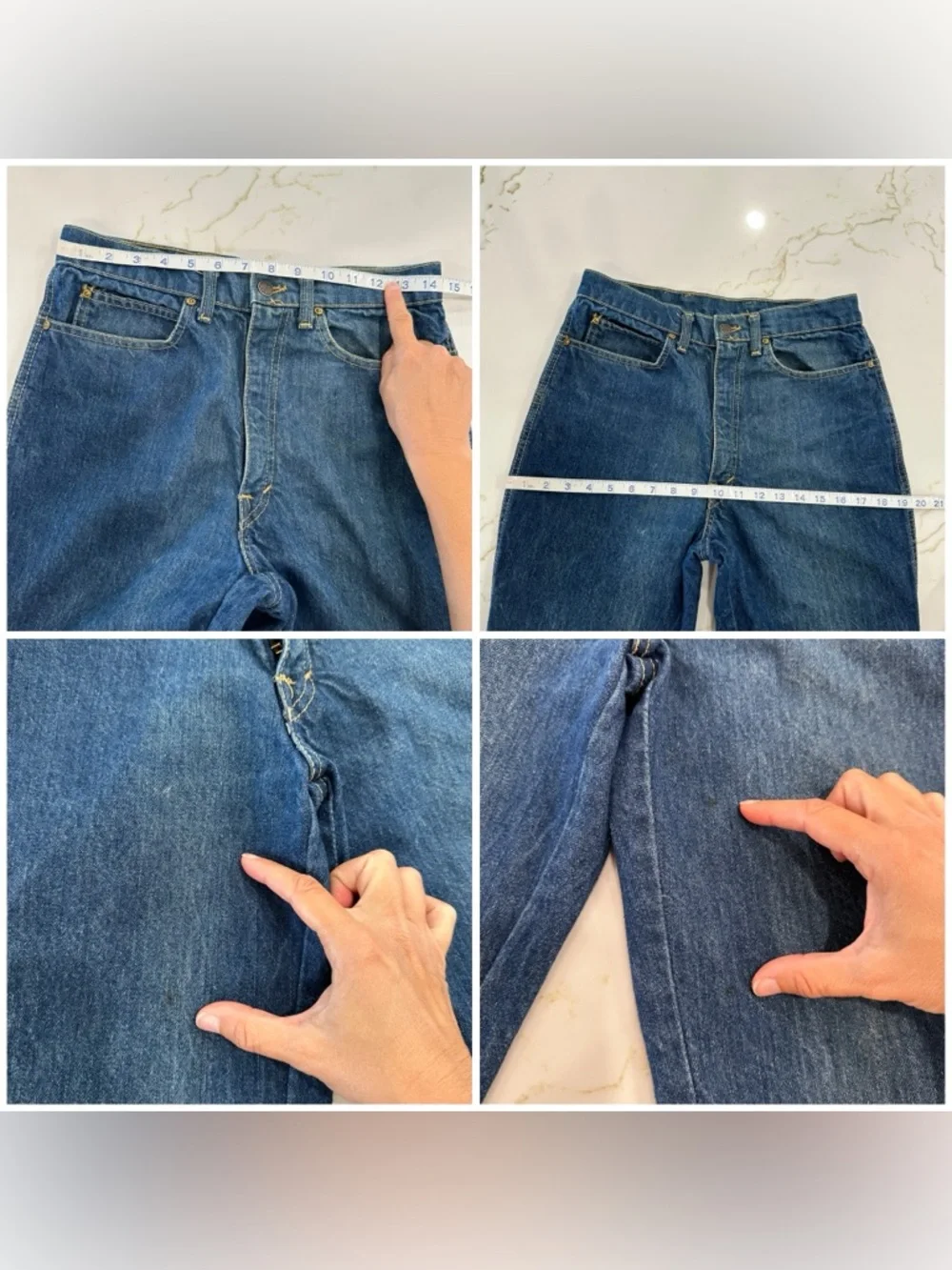 Vintage 70’s Classic High-Rise Straight Leg Jeans - Picture 16 of 16